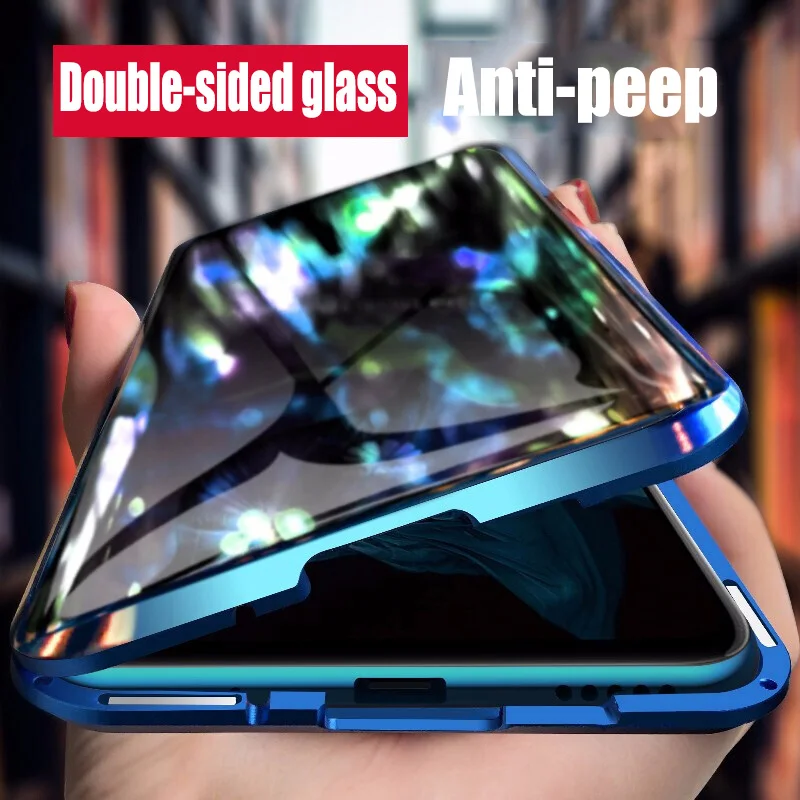 Metal Magnetic Tempered Glass Privacy Phone Case 360 Full Protection Cover for IPhone XR XS X 11 12Pro MAX 8 7 SE 6 6S Plus Case
Metal Magnetic Tempered Glass Privacy Phone Case 360 Full Protection Cover for IPhone XR XS X 11 12Pro MAX 8 7 SE 6 6S Plus Case