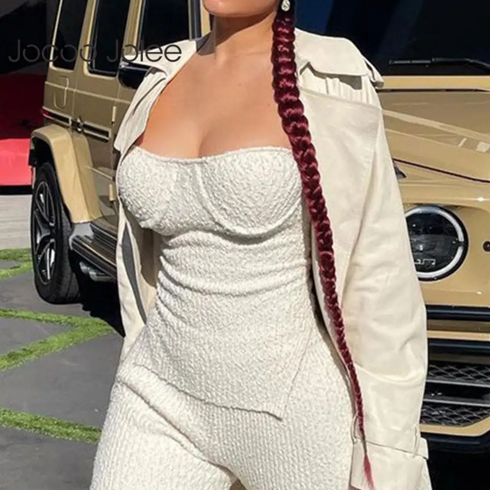 Jocoo Jolee 2021 Women Summer Sexy Solid Slash Neck Tube top Knit Streetwear Party Club Ribbed Split Elegant Tank Tops 
Jocoo Jolee 2021 Women Summer Sexy Solid Slash Neck Tube top Knit Streetwear Party Club Ribbed Split Elegant Tank Tops