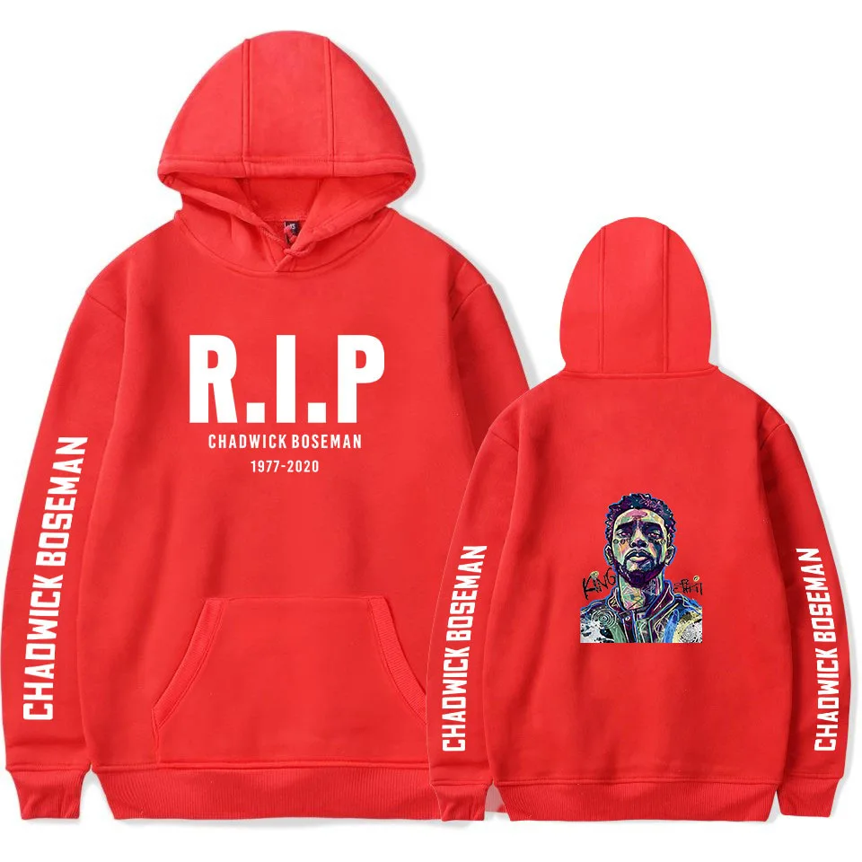 Chadwick Boseman Men Women Fleece Hoodies Sweatshirt Harajuku Printed Loose Tops Warm Pullovers Letter Pattern Autumn and Winter
Chadwick Boseman Men Women Fleece Hoodies Sweatshirt Harajuku Printed Loose Tops Warm Pullovers Letter Pattern Autumn and Winter