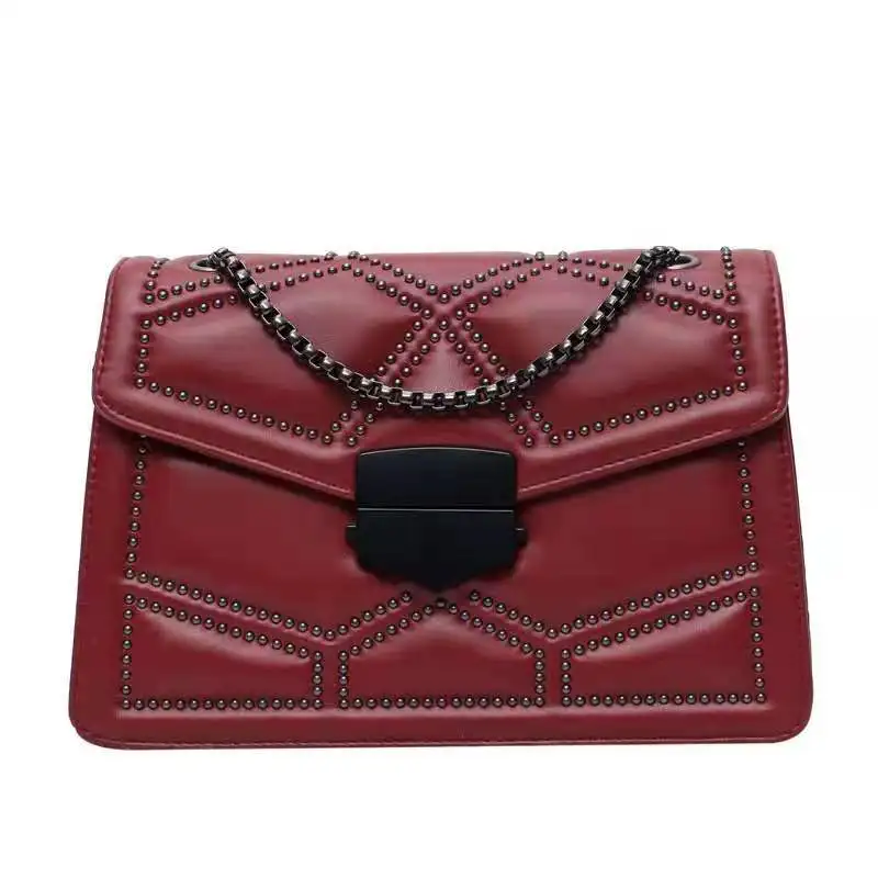 Luxury Rivet Chain Small Crossbody Bags For Women Shoulder Messenger Bag Lady Retro Handbags Ladies Hand Sling Handbag
Luxury Rivet Chain Small Crossbody Bags For Women Shoulder Messenger Bag Lady Retro Handbags Ladies Hand Sling Handbag