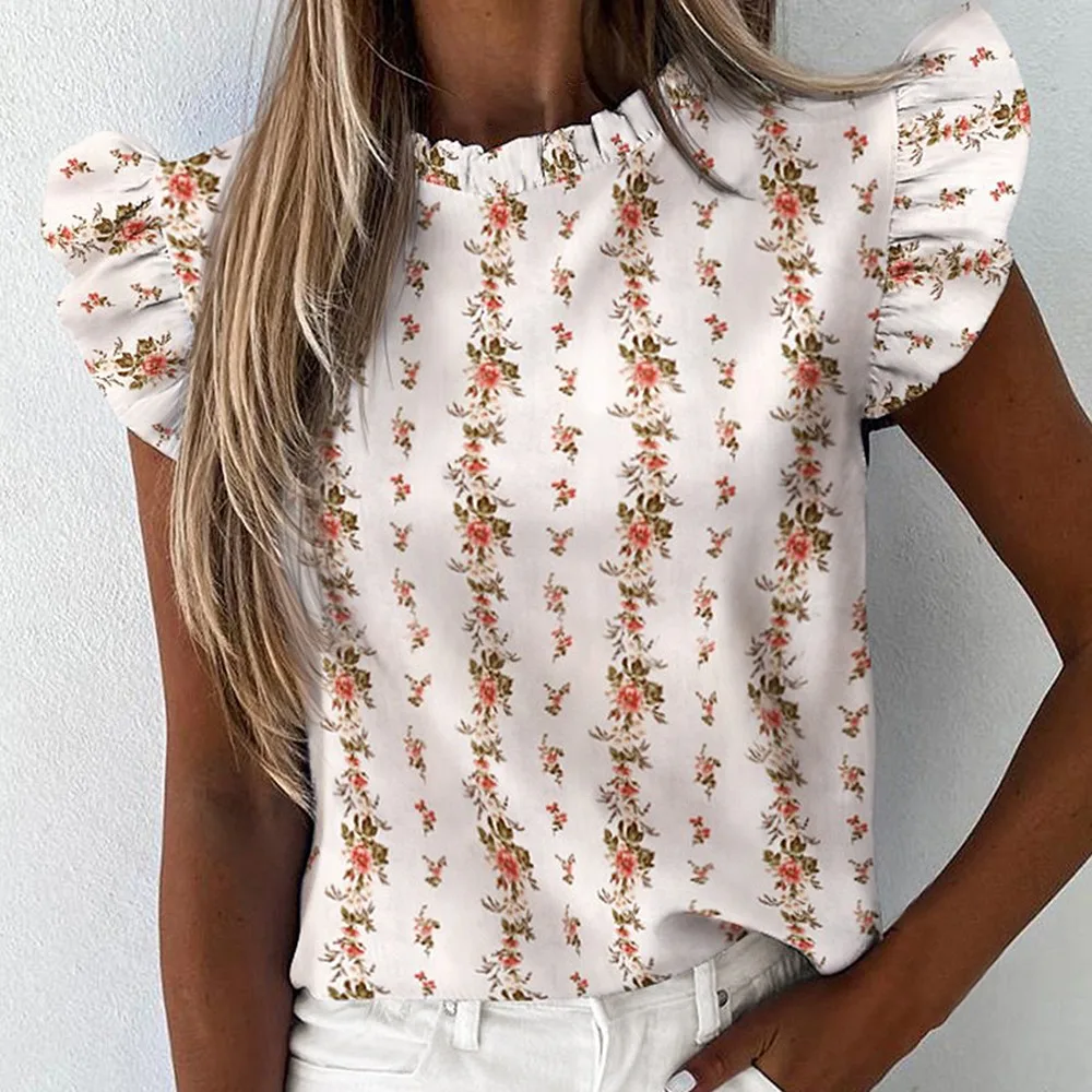 Daisy Pineapple Print Ruffle Blouse Shirts Office Lady 2021 Summer Short Sleeve Slim Blouses women Sexy Tops
Daisy Pineapple Print Ruffle Blouse Shirts Office Lady 2021 Summer Short Sleeve Slim Blouses women Sexy Tops