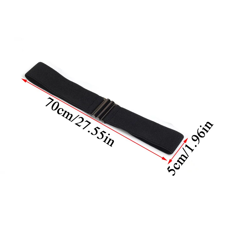New Double Metal Buckle Black Strap Elastic Band Dress Decoration Accessories Women Belt Wide Belt Waistband 60-80cm Long
New Double Metal Buckle Black Strap Elastic Band Dress Decoration Accessories Women Belt Wide Belt Waistband 60-80cm Long