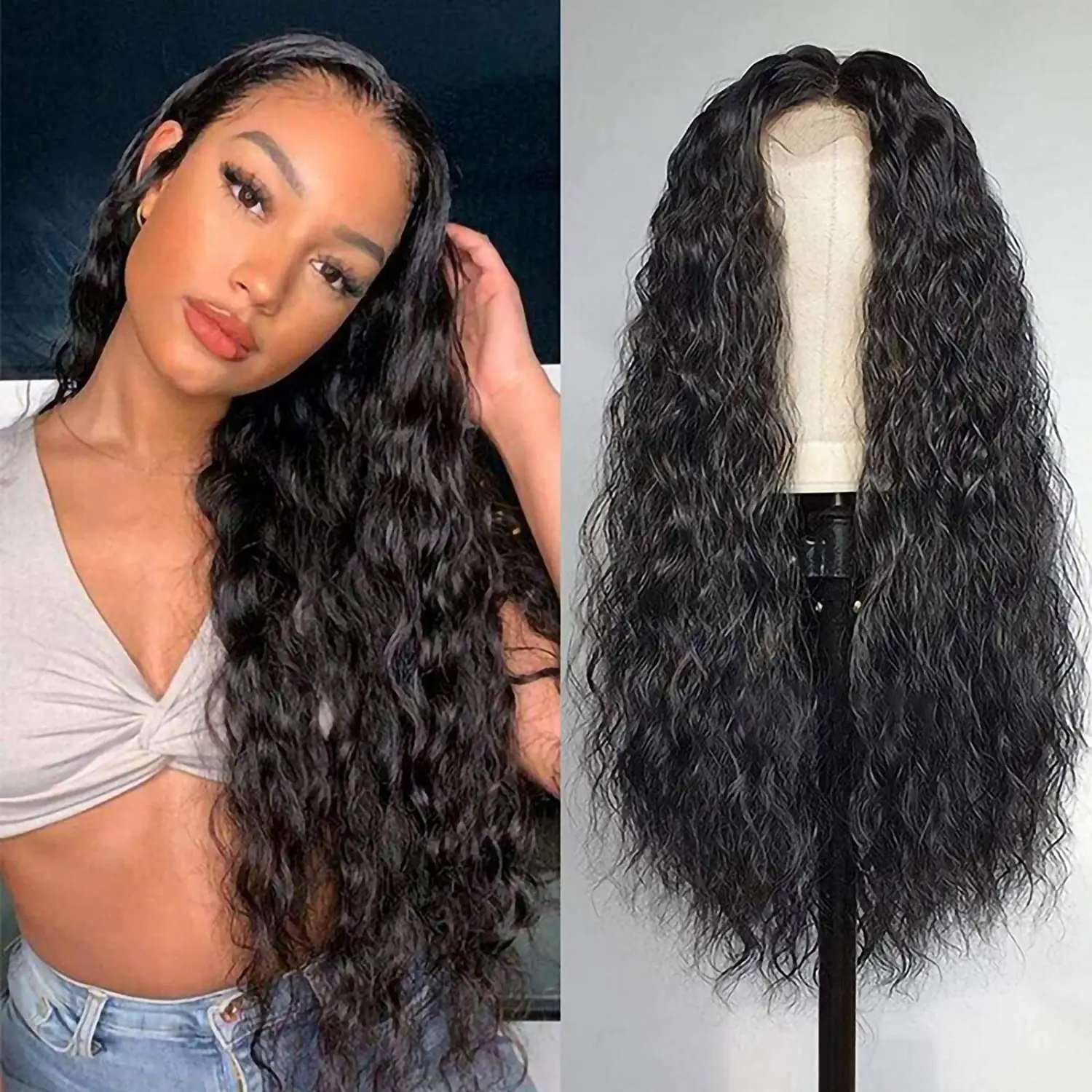 Hairmoda 4x4 Lace Closure Human Hair Wigs Peruvian Water Wave Lace Closure Wig Curly Lace Wig For Women Pre Plucked 150% Density 
Hairmoda 4x4 Lace Closure Human Hair Wigs Peruvian Water Wave Lace Closure Wig Curly Lace Wig For Women Pre Plucked 150% Density