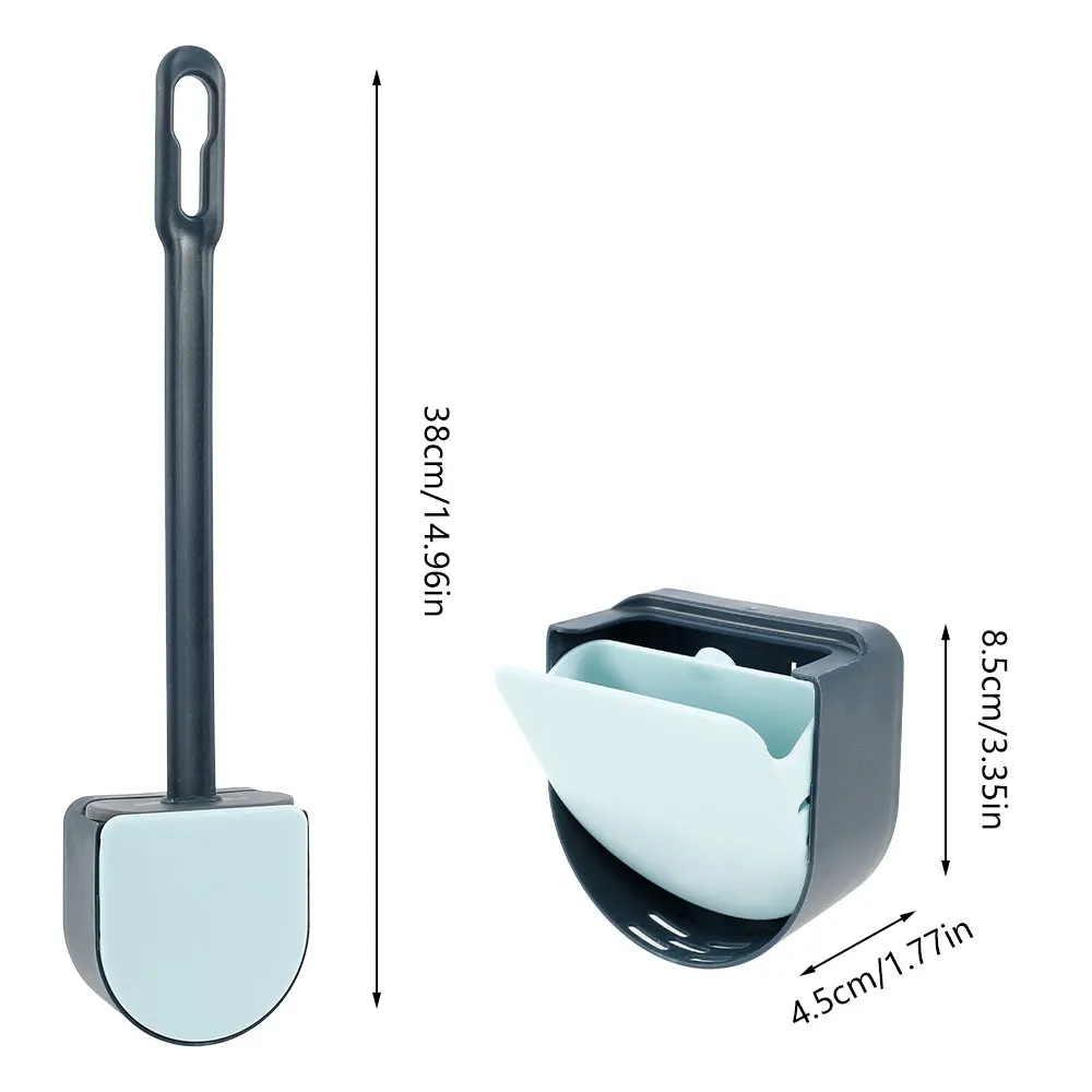 Toilet Brush Silicone Brush Toilet with Quick Drying Flexible Soft Bristles Brush Holder Creative Cleaning Brush Flat Head
Toilet Brush Silicone Brush Toilet with Quick Drying Flexible Soft Bristles Brush Holder Creative Cleaning Brush Flat Head