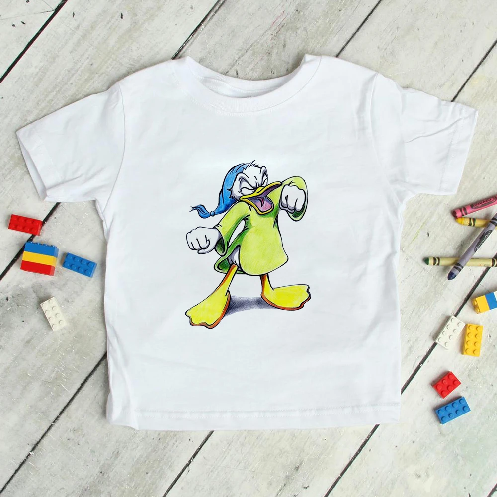 Hot Kawaii Cartoon Cute Donald Duck In Pajamas Children Clothes T-shirt New Fashion Casual Tops Kids Tee Summer Girl Boy Disney
Hot Kawaii Cartoon Cute Donald Duck In Pajamas Children Clothes T-shirt New Fashion Casual Tops Kids Tee Summer Girl Boy Disney