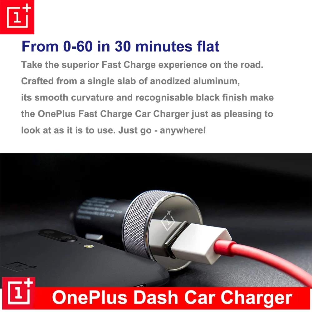 Автомобильное зарядное устройство OnePlus 7 Pro для быстрой зарядки 5 В 3 А One Plus 6T 5T 1 +