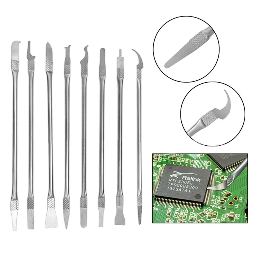 8-in-1 Mobile Phone Tablet Notebook LCD Chip CPU Separation Glue Removal Blade Shell Removal Tool Kits Repair Glue Removal Blade
8-in-1 Mobile Phone Tablet Notebook LCD Chip CPU Separation Glue Removal Blade Shell Removal Tool Kits Repair Glue Removal Blade