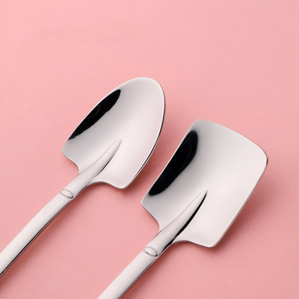 Creative Coffee Spoon Cutlery Set Stainless Steel Retro Iron Shovel Ice Cream Spoon Exquisite Spoon Tea-spoon Fashion Tableware
Creative Coffee Spoon Cutlery Set Stainless Steel Retro Iron Shovel Ice Cream Spoon Exquisite Spoon Tea-spoon Fashion Tableware