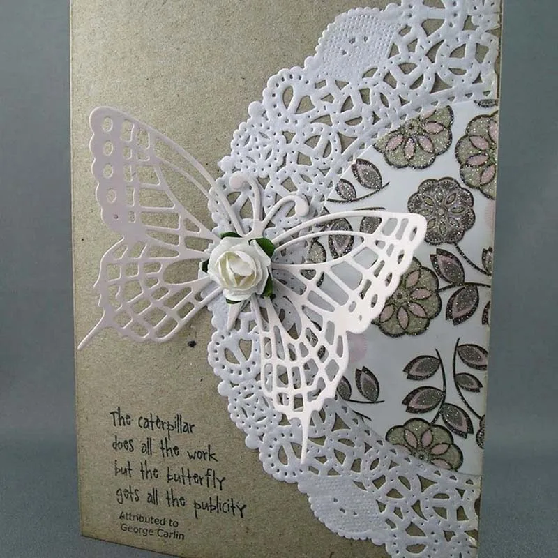 JC Butterfly and Flowers Metal Cutting Dies for Scrapbooking Handmade Tools Die Cut Card Making Stencil Craft Model Album Decor 
JC Butterfly and Flowers Metal Cutting Dies for Scrapbooking Handmade Tools Die Cut Card Making Stencil Craft Model Album Decor