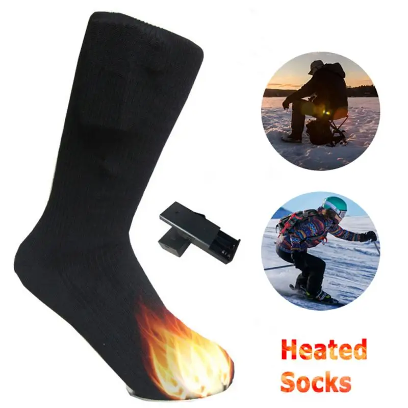 

Электрические носки с подогревом, Самонагревающиеся Носки с питанием от батареи для предотвращения холода, для взрослых мужчин, теплые нос...