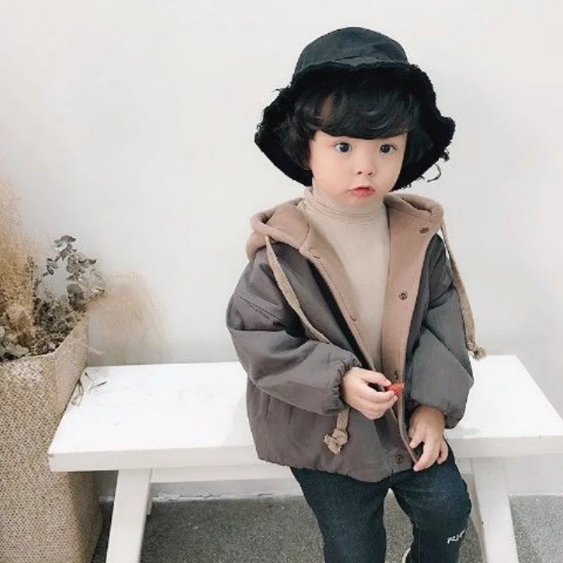 Boys' Coat 2021 Autumn New Patchwork Color Hooded Children's Casual Simple Korean Autumn Winter Reversible Wear Top
Boys' Coat 2021 Autumn New Patchwork Color Hooded Children's Casual Simple Korean Autumn Winter Reversible Wear Top