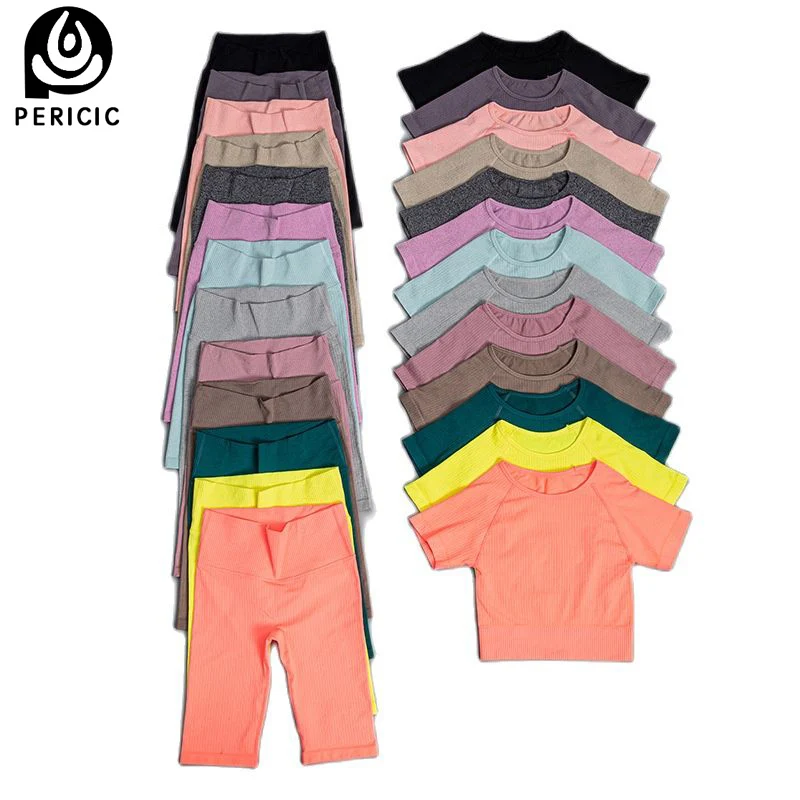 Seamless Women Gym Workout Clothes Cycling Short Sleeve T-shirts Fitness Crop Top + High Waist Yoga Shorts Fifth Pants Leggings
Seamless Women Gym Workout Clothes Cycling Short Sleeve T-shirts Fitness Crop Top + High Waist Yoga Shorts Fifth Pants Leggings