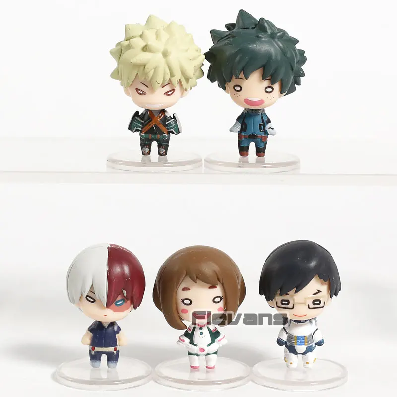 My Hero Academia Midoriya Izuku Bakugou Katsuki Todoroki Shoto Ochaco Uraraka Tenya Iida Mini PVC Figures Dolls Toys 5pcs/set 
My Hero Academia Midoriya Izuku Bakugou Katsuki Todoroki Shoto Ochaco Uraraka Tenya Iida Mini PVC Figures Dolls Toys 5pcs/set