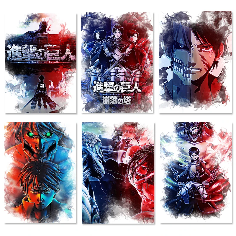 Anime Poster Attack on Titan Pictures Figure Prints Japanese Anime Canvas Painting Modern Home Wall Art Mural Baby Room Decor
Anime Poster Attack on Titan Pictures Figure Prints Japanese Anime Canvas Painting Modern Home Wall Art Mural Baby Room Decor