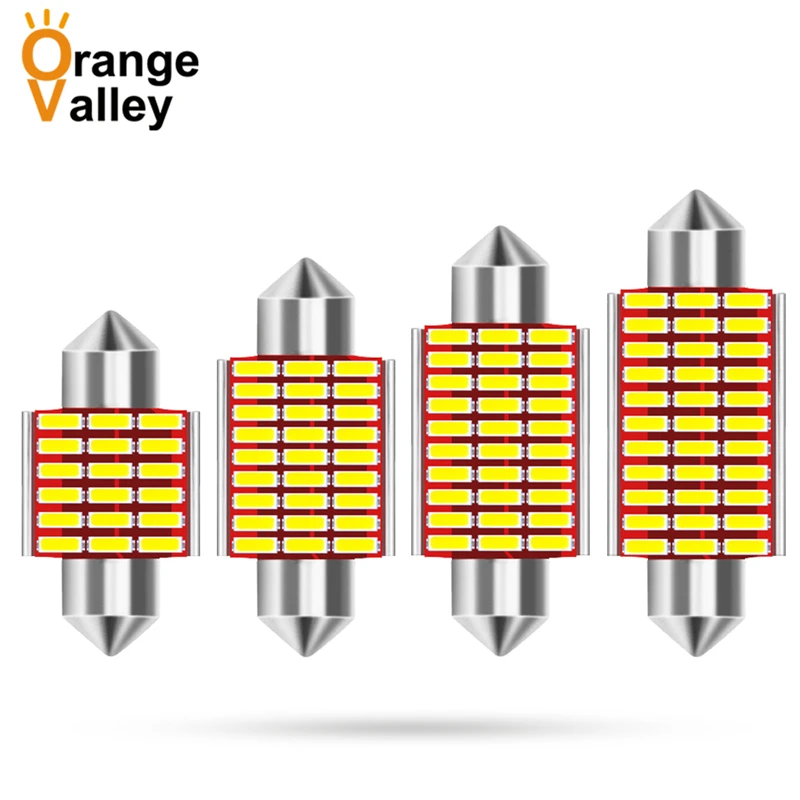 100Pcs Festoon c5w LED 31 36 39 41 mm 18 27 30 33 led bulb 4014 SMD reading lamp car Interior Light DC 12V
100Pcs Festoon c5w LED 31 36 39 41 mm 18 27 30 33 led bulb 4014 SMD reading lamp car Interior Light DC 12V