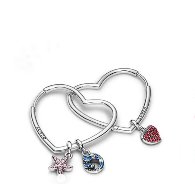 925 Sterling Silver pan Earring Large Asymmetric Hearts Of Love Earrings For Women Wedding Gift Fashion Jewelry
925 Sterling Silver pan Earring Large Asymmetric Hearts Of Love Earrings For Women Wedding Gift Fashion Jewelry