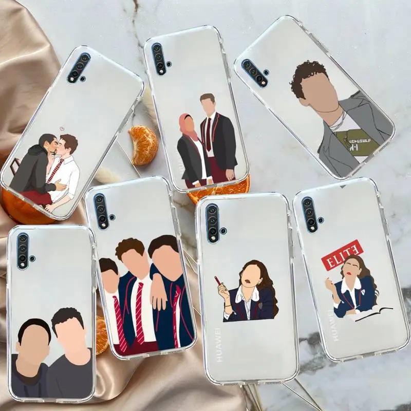 Elite Spanish TV series Phone Case Transparent for Huawei honor P mate 40 20 30 10 50 i 9 x mate pro lite 8a
Elite Spanish TV series Phone Case Transparent for Huawei honor P mate 40 20 30 10 50 i 9 x mate pro lite 8a