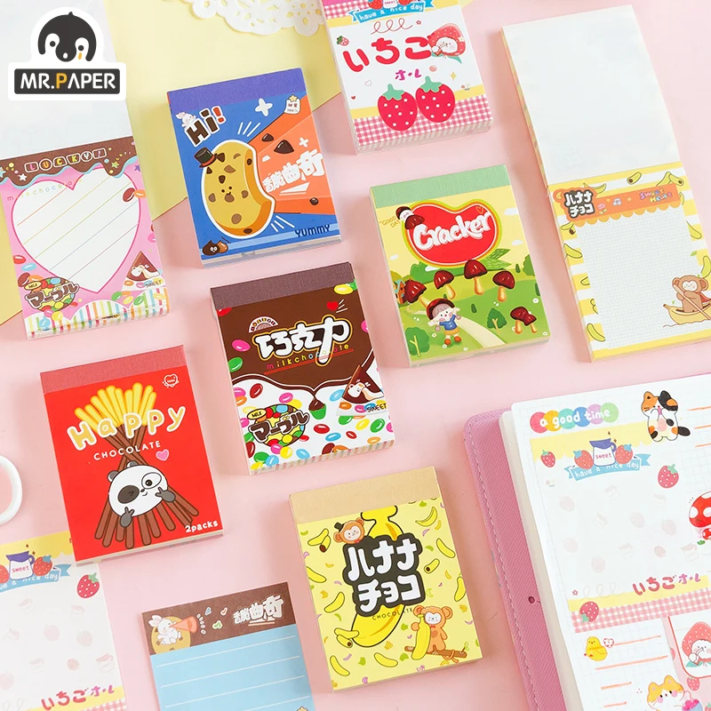 Mr Paper 80 Pcs/book Volume Sales Childhood Series Memo Pads Creative Hand Account Stationery Office School Supplies Loose Leaf
Mr Paper 80 Pcs/book Volume Sales Childhood Series Memo Pads Creative Hand Account Stationery Office School Supplies Loose Leaf