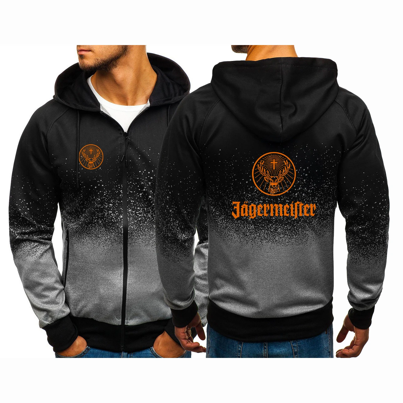 Куртка Jagermeister Мужская демисезонная на молнии, Спортивная удобная кофта с принтом, Повседневная Толстовка с градиентом, пальто, 2021
Куртка Jagermeister Мужская демисезонная на молнии, Спортивная удобная кофта с принтом, Повседневная Толстовка с градиентом, пальто, 2021