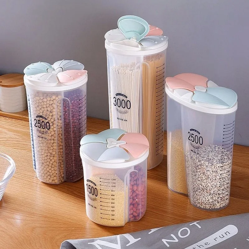 Plastic Storage Container Food Cans for Bulk Cereals Moisture-Proof Storage Box Cereal Dispenser Sealed Jar Kitchen Organizer
Plastic Storage Container Food Cans for Bulk Cereals Moisture-Proof Storage Box Cereal Dispenser Sealed Jar Kitchen Organizer