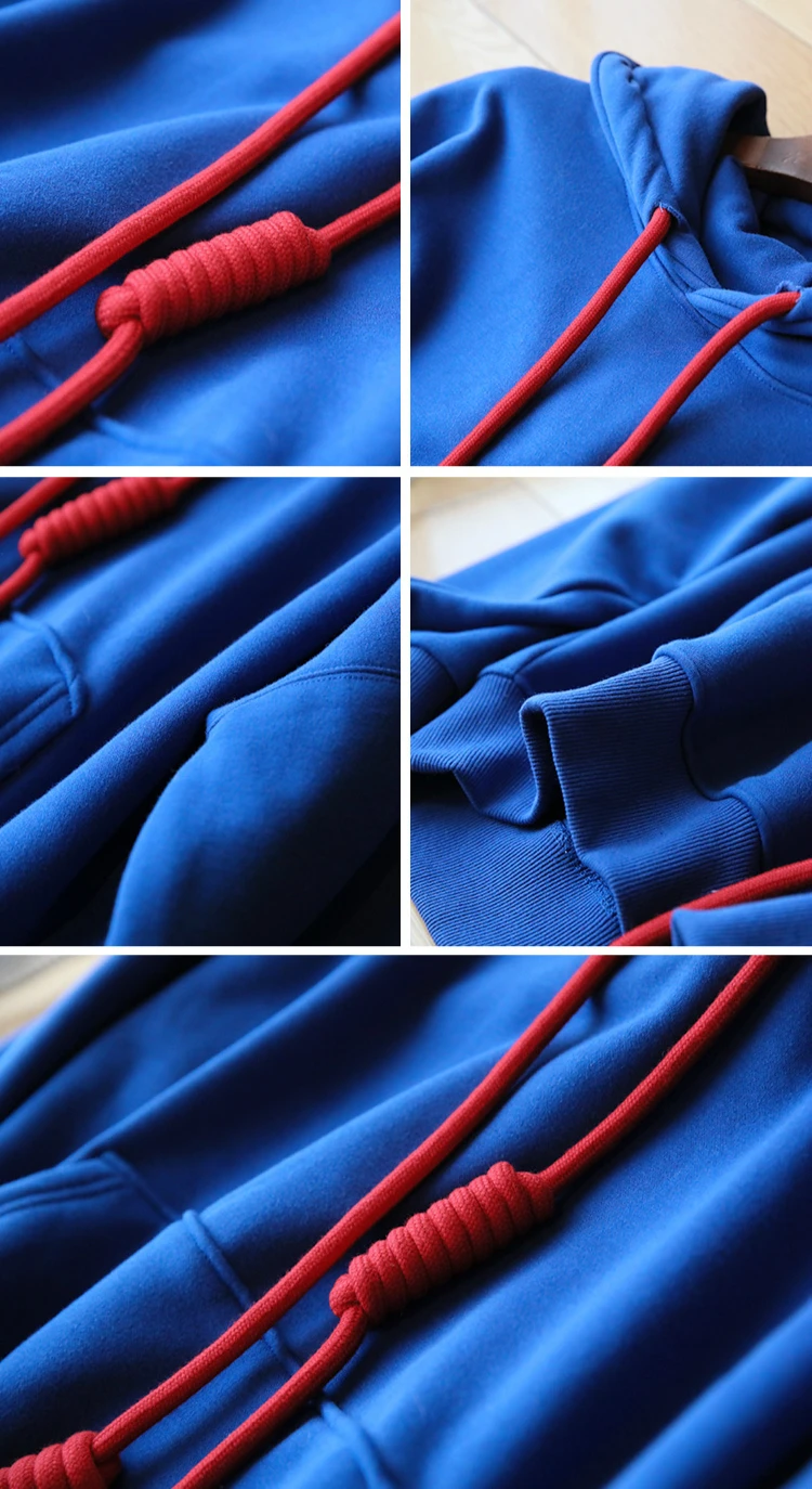 Autumn Winter New Oversize Knit Hoodies Women Hooded Cotton Thicken Warm Loose Hoodie Women Drawstring Vogue Sweatshirts Lady
Autumn Winter New Oversize Knit Hoodies Women Hooded Cotton Thicken Warm Loose Hoodie Women Drawstring Vogue Sweatshirts Lady