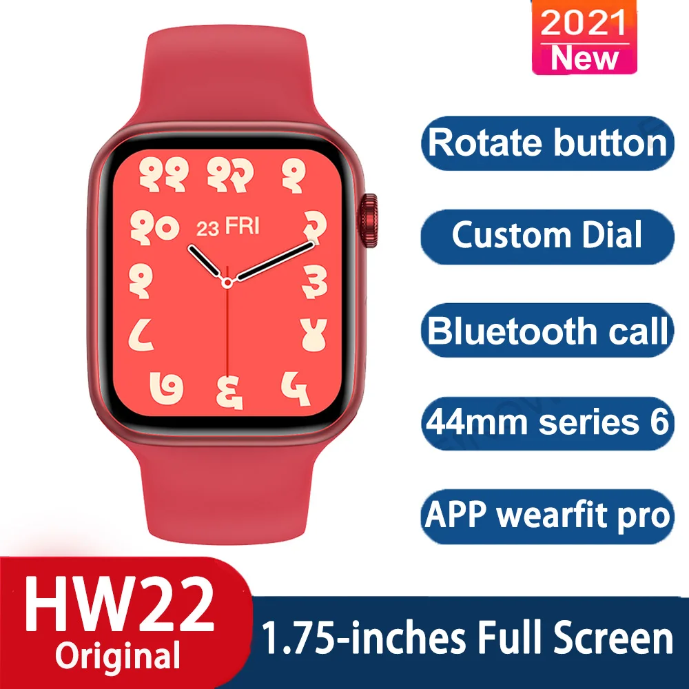 696 HW22 Smartwatch Series 6e 1.75 inch Full HD Screen Bluetooth Call DIY Watchfaces Smart Watch Fitness Clock For androis ios
696 HW22 Smartwatch Series 6e 1.75 inch Full HD Screen Bluetooth Call DIY Watchfaces Smart Watch Fitness Clock For androis ios