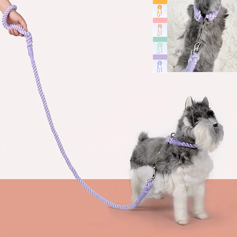 

Веревка для выгула собак ручной работы P-образная цепь поводок для собаки товары для домашних животных на открытом воздухе 1,5 м ошейник для с...