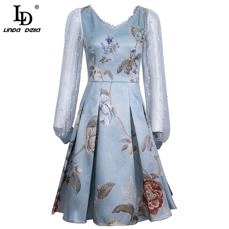 LD LINDA DELLA 2021 Summer Fashion Short Jacquard Dress Women Long sleeve Patchwork Floral print Vintage Female Mini Dress
LD LINDA DELLA 2021 Summer Fashion Short Jacquard Dress Women Long sleeve Patchwork Floral print Vintage Female Mini Dress