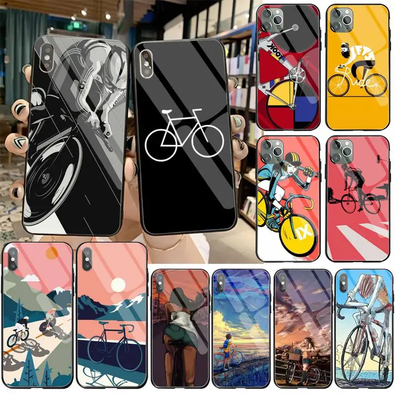BIKE CYCLING art DIY Painted Bling Phone Case Tempered Glass For iPhone 11 Pro XR XS MAX 8 X 7 6S 6 Plus SE 2020 case
BIKE CYCLING art DIY Painted Bling Phone Case Tempered Glass For iPhone 11 Pro XR XS MAX 8 X 7 6S 6 Plus SE 2020 case