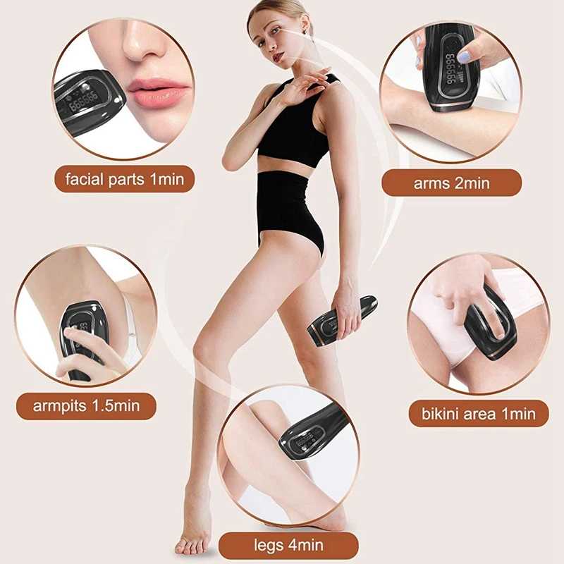 IPL Hair Removal System - Permanent Painless 999,999 Flashes Facial Whole Body At-Home Hair Remover Device for Women EU Plug
IPL Hair Removal System - Permanent Painless 999,999 Flashes Facial Whole Body At-Home Hair Remover Device for Women EU Plug