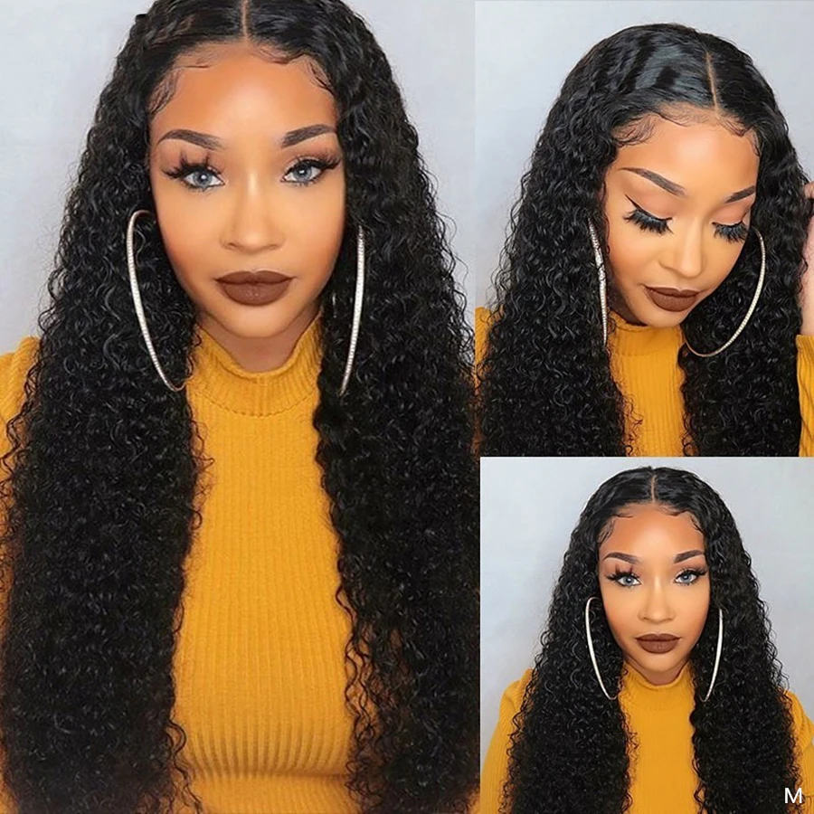 Natural Black Long Curly Lace Front Wigs Middle Part Pre Plucked Wig With Baby Hair Human Hair Lace Wig For Women Remy Hair
Natural Black Long Curly Lace Front Wigs Middle Part Pre Plucked Wig With Baby Hair Human Hair Lace Wig For Women Remy Hair