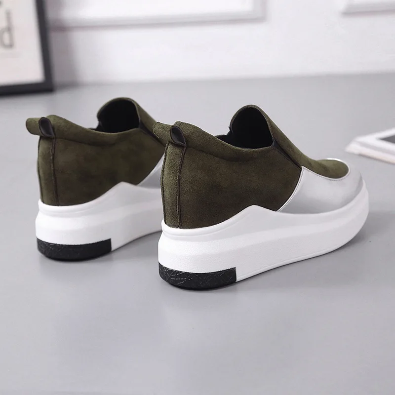 Women's Vulcanized Shoes Increased Shoes Spring 2020 New Round Head Non-slip Flat Shoes Women Casual Shoes Platform Sneakers
Women's Vulcanized Shoes Increased Shoes Spring 2020 New Round Head Non-slip Flat Shoes Women Casual Shoes Platform Sneakers