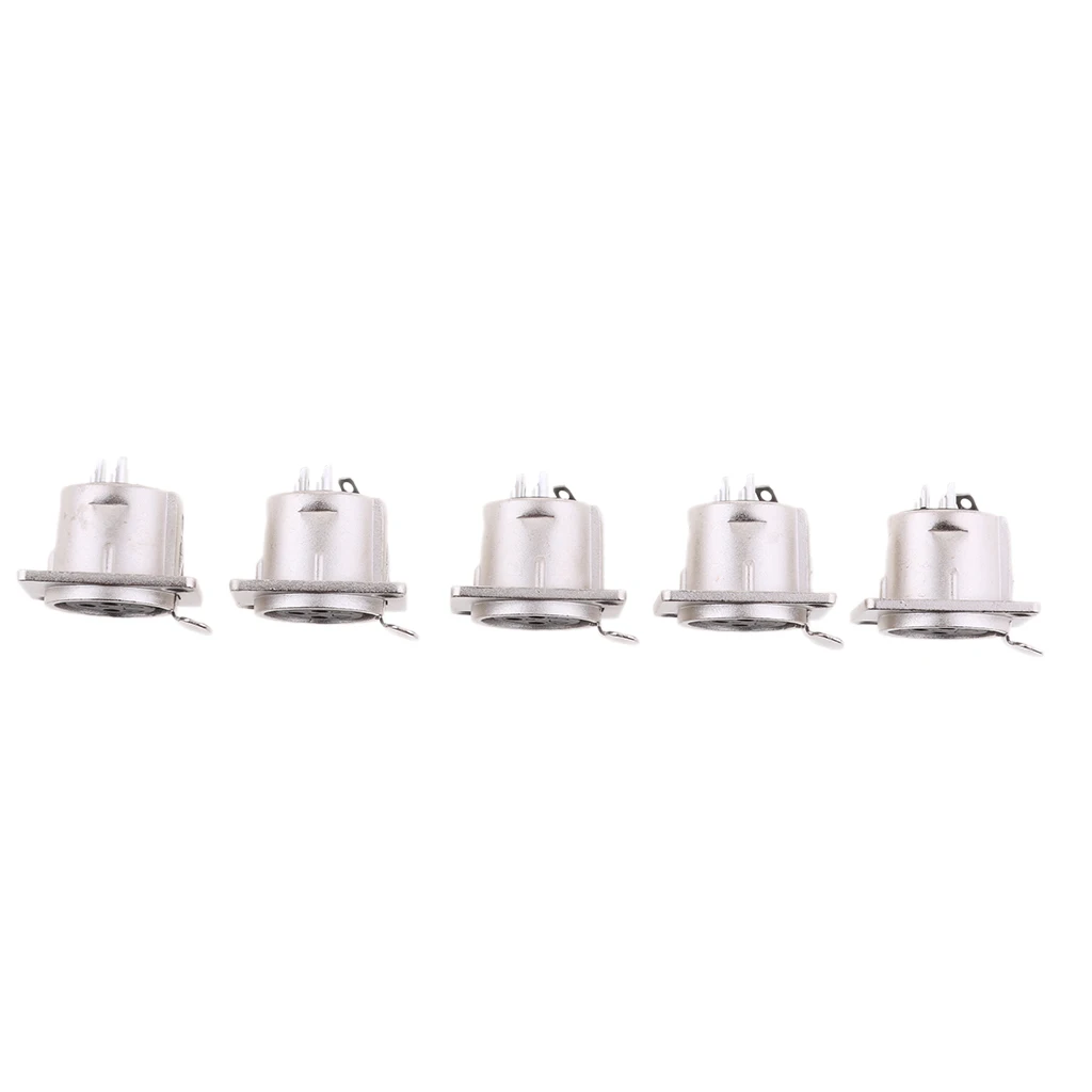 5Pcs XLR 3Pin Female Square Wall Chassis Panel Mounted Plug Socket Microphone Audio XLR Plug Nickle Plated Connector
5Pcs XLR 3Pin Female Square Wall Chassis Panel Mounted Plug Socket Microphone Audio XLR Plug Nickle Plated Connector