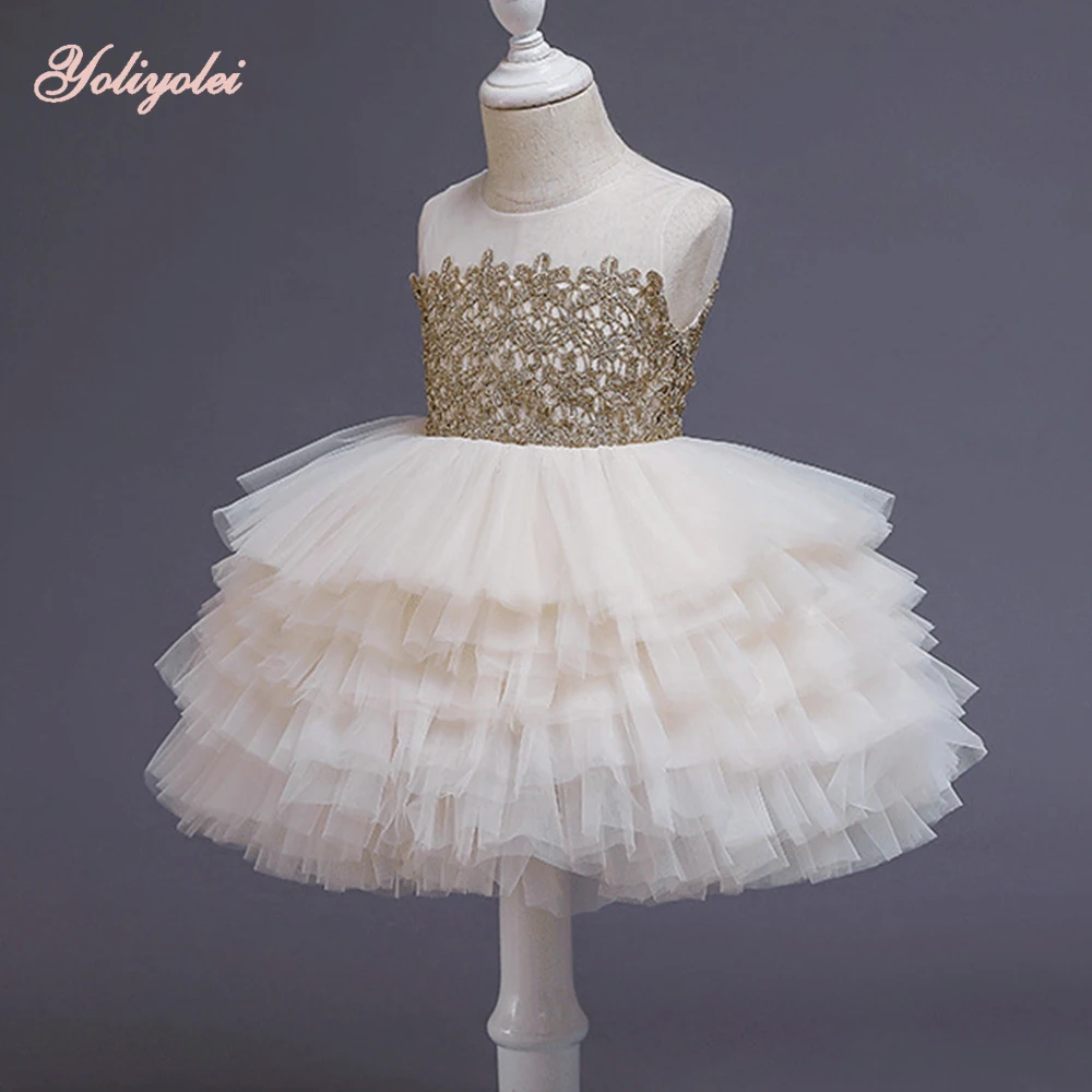 Yoliyolei Ball Gown Baby Girls Princess Dresses 2020 Summer Evening Clothes Party Birthday Holiday Fluffy Tulle Shiny dresses
Yoliyolei Ball Gown Baby Girls Princess Dresses 2020 Summer Evening Clothes Party Birthday Holiday Fluffy Tulle Shiny dresses