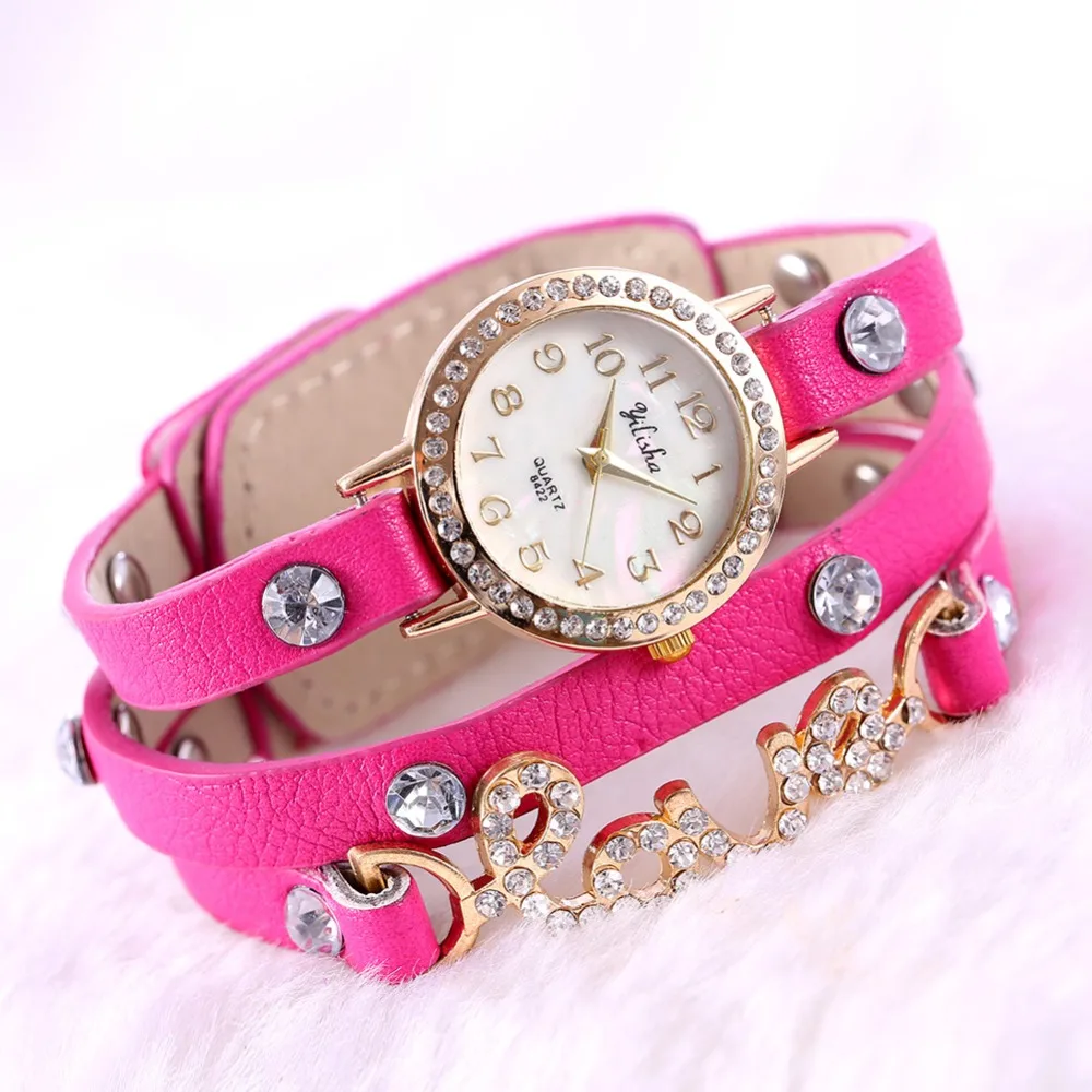 New Products LuxuryFashion Crystal Rhinestone Women Watch Leather Bracelet Strap Casual Waterproof Quartz Women Watch RelojMujer
New Products LuxuryFashion Crystal Rhinestone Women Watch Leather Bracelet Strap Casual Waterproof Quartz Women Watch RelojMujer