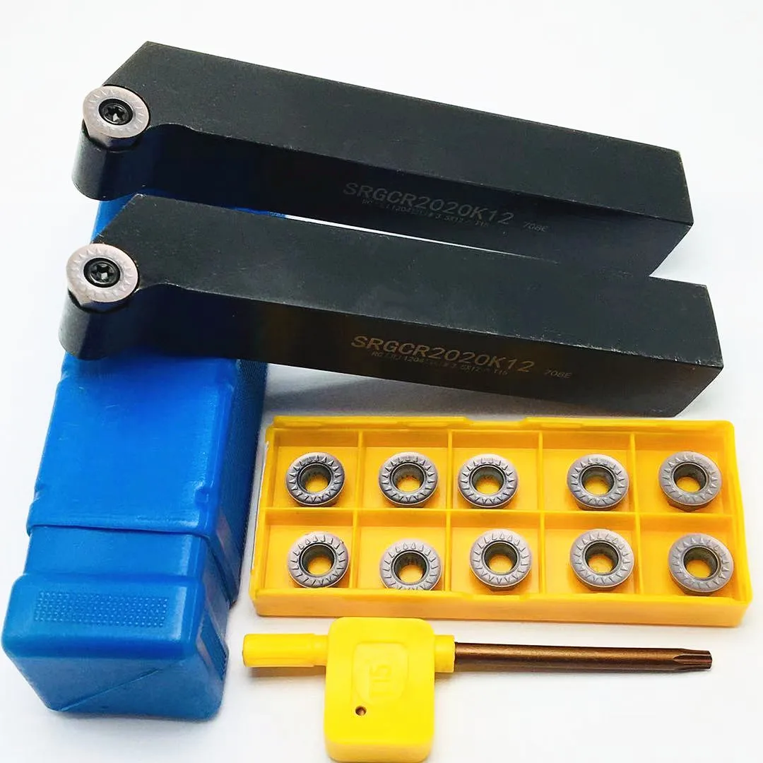 Lathe tool bar SRGCR turning tool holder SRGCR2020K12 SRGCR2525M12 cutting shank for RPMT1204 VP15TF carbide insert SRGCL2020K12
Lathe tool bar SRGCR turning tool holder SRGCR2020K12 SRGCR2525M12 cutting shank for RPMT1204 VP15TF carbide insert SRGCL2020K12