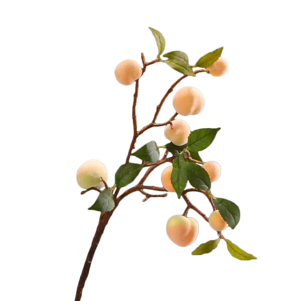 Ornaments Simulation Flower Peach Artificial Peaches Plastic 4 Head Settlements Fruit Counterfeit Plants High-grade Decorations 
Ornaments Simulation Flower Peach Artificial Peaches Plastic 4 Head Settlements Fruit Counterfeit Plants High-grade Decorations