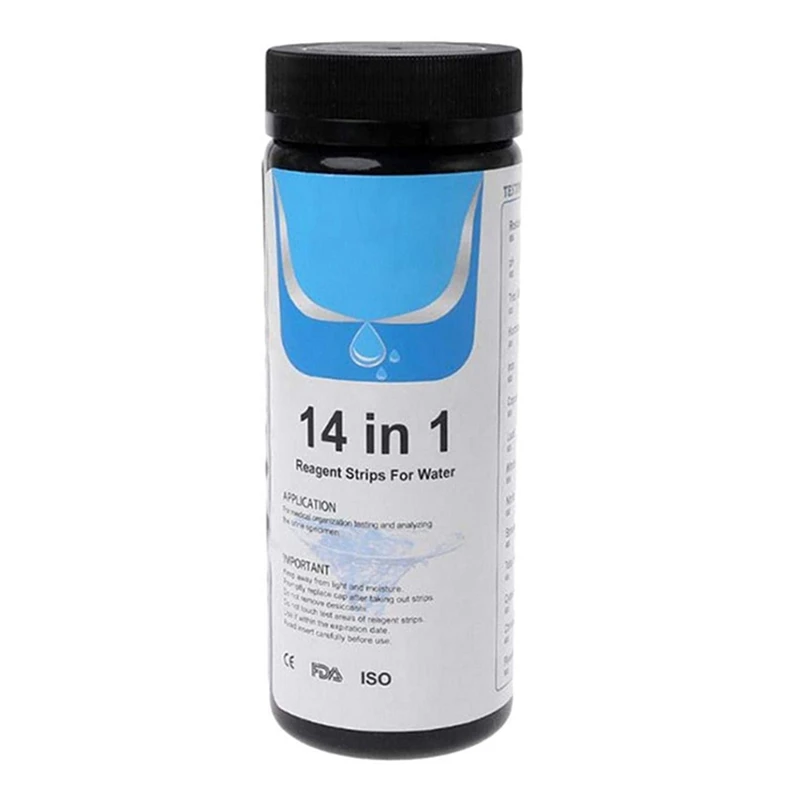 Pool Test Strips,14 in 1 Drinking Water Test Strip Water and Tap Water Test Fast Hardness Test PH Bromine Nitrate,Etc
Pool Test Strips,14 in 1 Drinking Water Test Strip Water and Tap Water Test Fast Hardness Test PH Bromine Nitrate,Etc