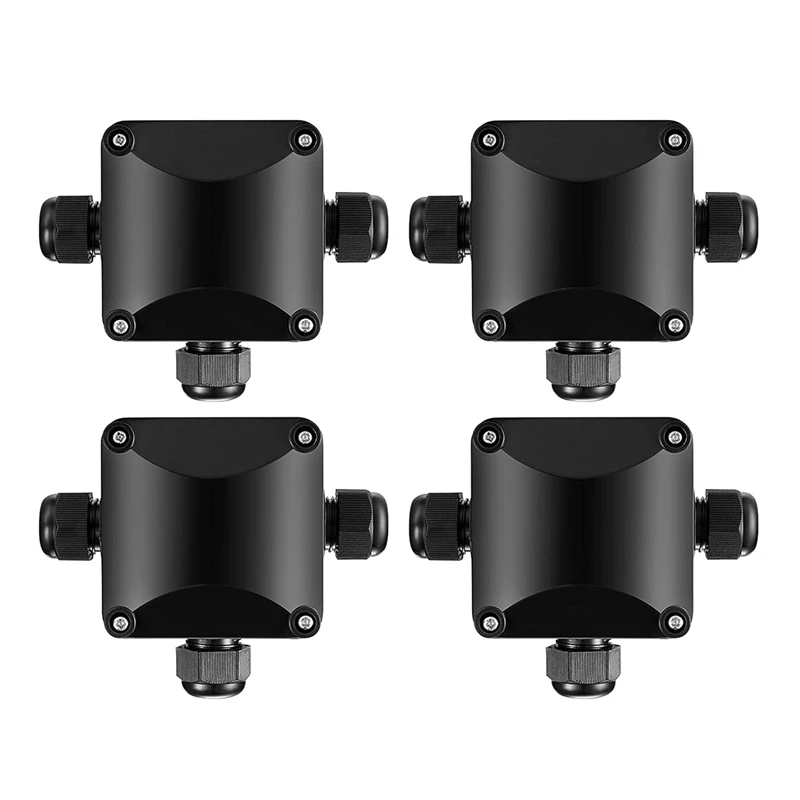 4Pcs Junction Boxes IP68 3-Way Cable Connectors Ø 5.5mm-10.5mm External Outdoor Electrical Cable Junction Box
4Pcs Junction Boxes IP68 3-Way Cable Connectors Ø 5.5mm-10.5mm External Outdoor Electrical Cable Junction Box