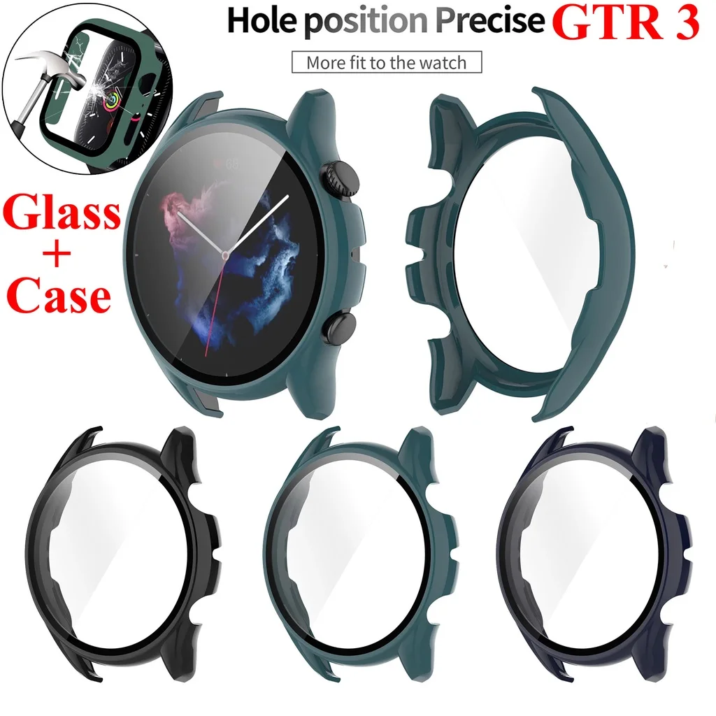 For Huami Amazfit GTR 3 GTR 3 Pro PC+ Tempered Glass Case All-inclusive Screen Protector Cover Bumper Shell for GTS 3 2
For Huami Amazfit GTR 3 GTR 3 Pro PC+ Tempered Glass Case All-inclusive Screen Protector Cover Bumper Shell for GTS 3 2