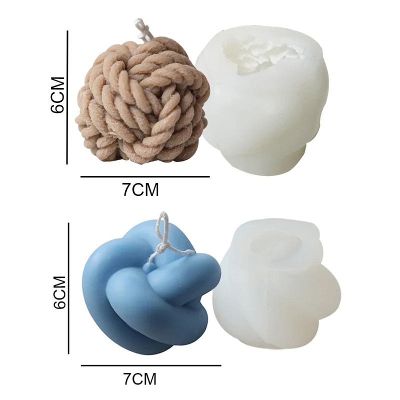 New 3D Silicone Knitting Wool Ball Candles Mould Wax Candle Mold Handcraft Ornaments Aroma Gypsum Mould Crafts Decorating Tools
New 3D Silicone Knitting Wool Ball Candles Mould Wax Candle Mold Handcraft Ornaments Aroma Gypsum Mould Crafts Decorating Tools