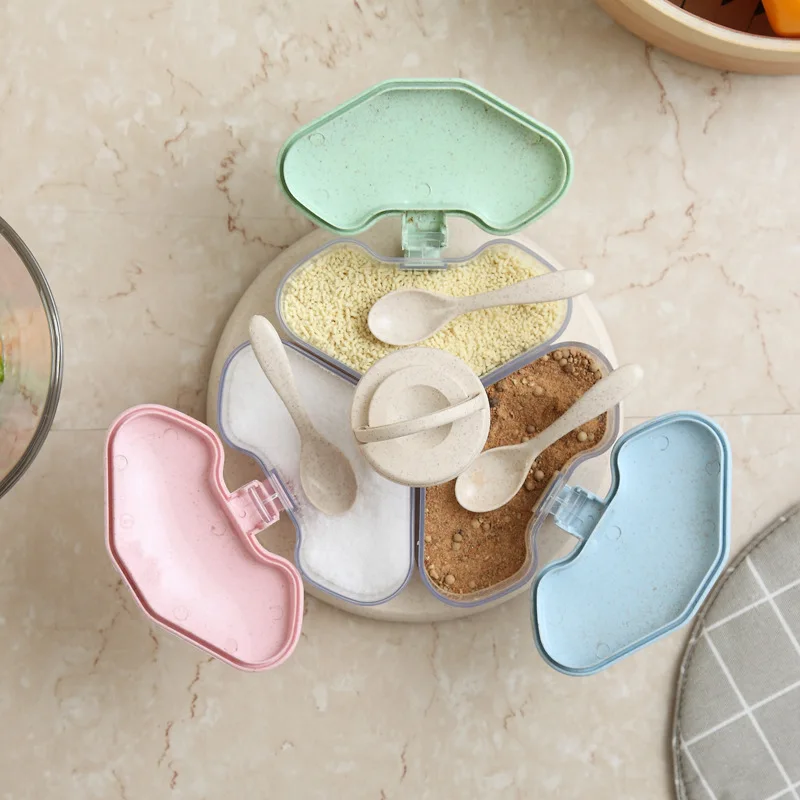 Wheat straw rotating seasoning pot kitchen supplies seasoning box set seasoning pot salt pot seasoning bottle
Wheat straw rotating seasoning pot kitchen supplies seasoning box set seasoning pot salt pot seasoning bottle