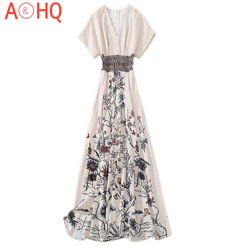 Long Dress Designer High Quality 2021 New Women'S Sexy Vintage Elegant Gentlewoman V-Neck Print Stitching Casual Party Dresses
Long Dress Designer High Quality 2021 New Women'S Sexy Vintage Elegant Gentlewoman V-Neck Print Stitching Casual Party Dresses