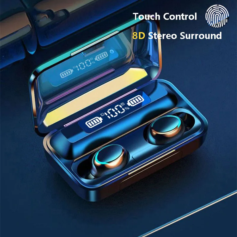 Original TWS Bluetooth-Compatible 5.0 Headphones Support Touch Control 8D Stereo Sports Waterproof Earbuds Headsets Microphone
Original TWS Bluetooth-Compatible 5.0 Headphones Support Touch Control 8D Stereo Sports Waterproof Earbuds Headsets Microphone