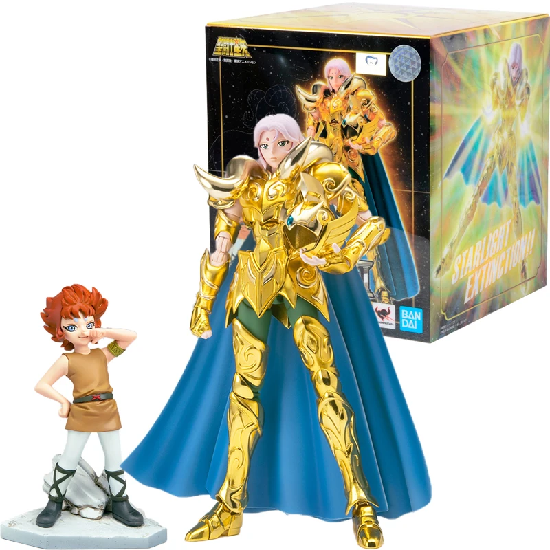 

BANDAI Saint Seiya Saint Cloth Myth EX 2.0 18CM Anime Figure Aries Mu KiKi PVC Action Figure Collection Model Kids Toys For Boys