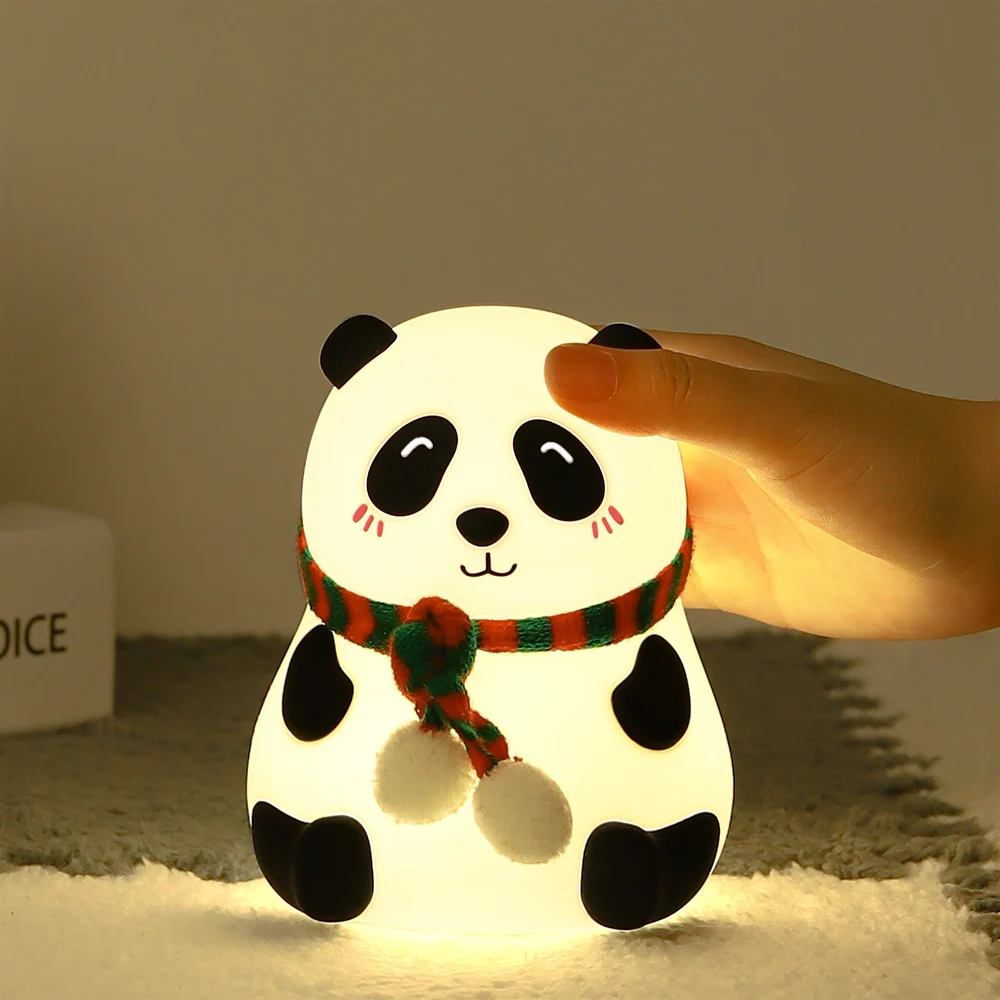 Cartoon Panda LED Night Light 9 Colors changing Silicone Cute Animal Lamp Bedside Lamp Breastfeeding LED Night Light UBS Chargin
Cartoon Panda LED Night Light 9 Colors changing Silicone Cute Animal Lamp Bedside Lamp Breastfeeding LED Night Light UBS Chargin