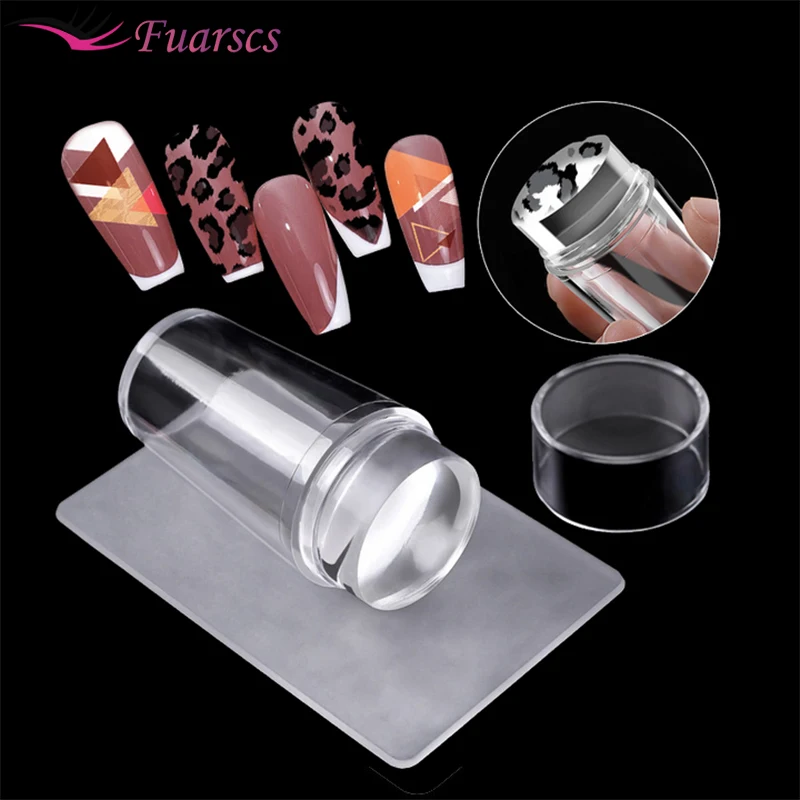 Fuarscs Nail Art Silicone Seal Fully Transparent Scraper With Seal Transparent Handle Silicone Seal Head With Cover Diy Printing
Fuarscs Nail Art Silicone Seal Fully Transparent Scraper With Seal Transparent Handle Silicone Seal Head With Cover Diy Printing