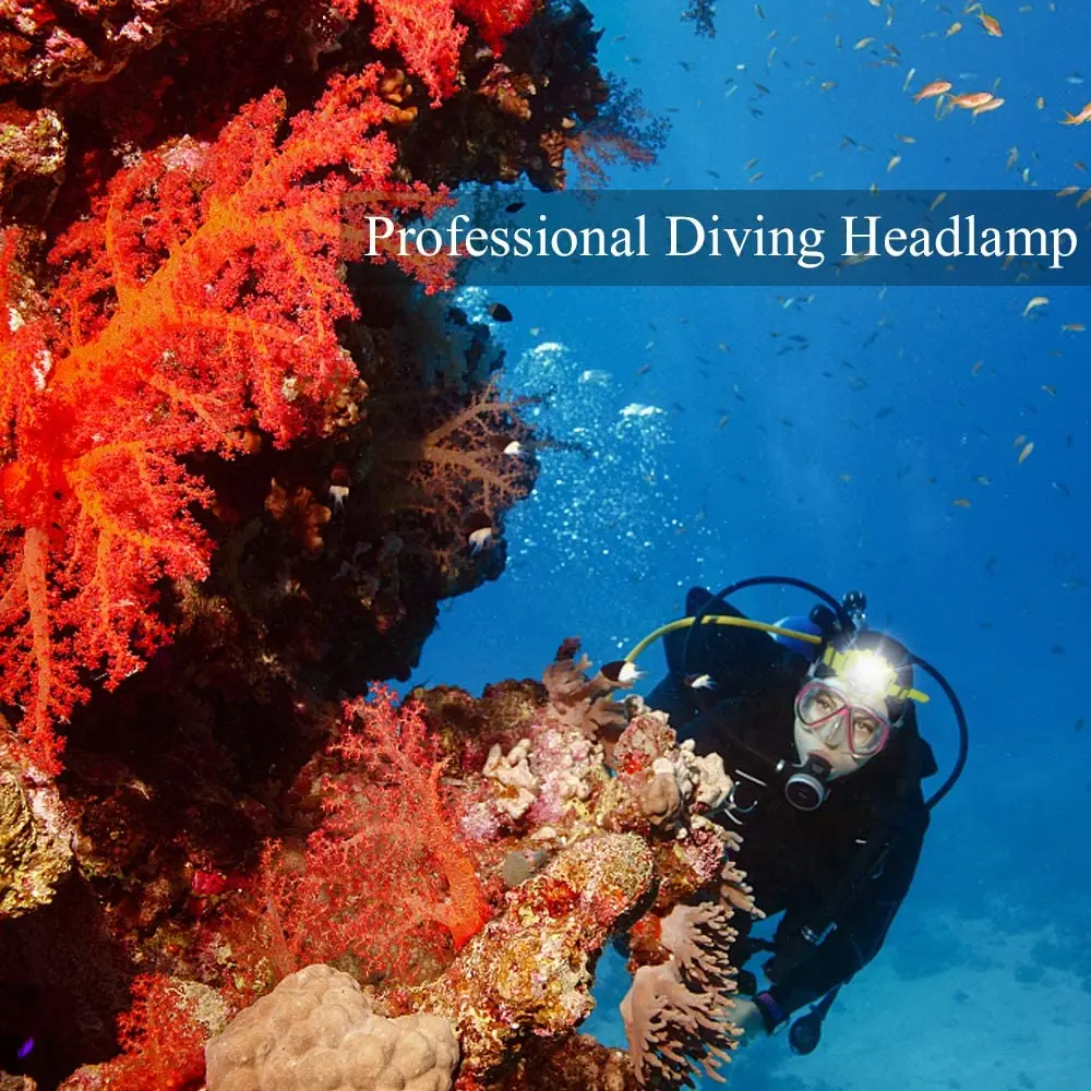 Diving HeadLamp Flashlight Headlight Super Bright 8000 Lumens 100m 18650 Battery Led Lithium Ion T6 Underwater Swimming Headlamp
Diving HeadLamp Flashlight Headlight Super Bright 8000 Lumens 100m 18650 Battery Led Lithium Ion T6 Underwater Swimming Headlamp