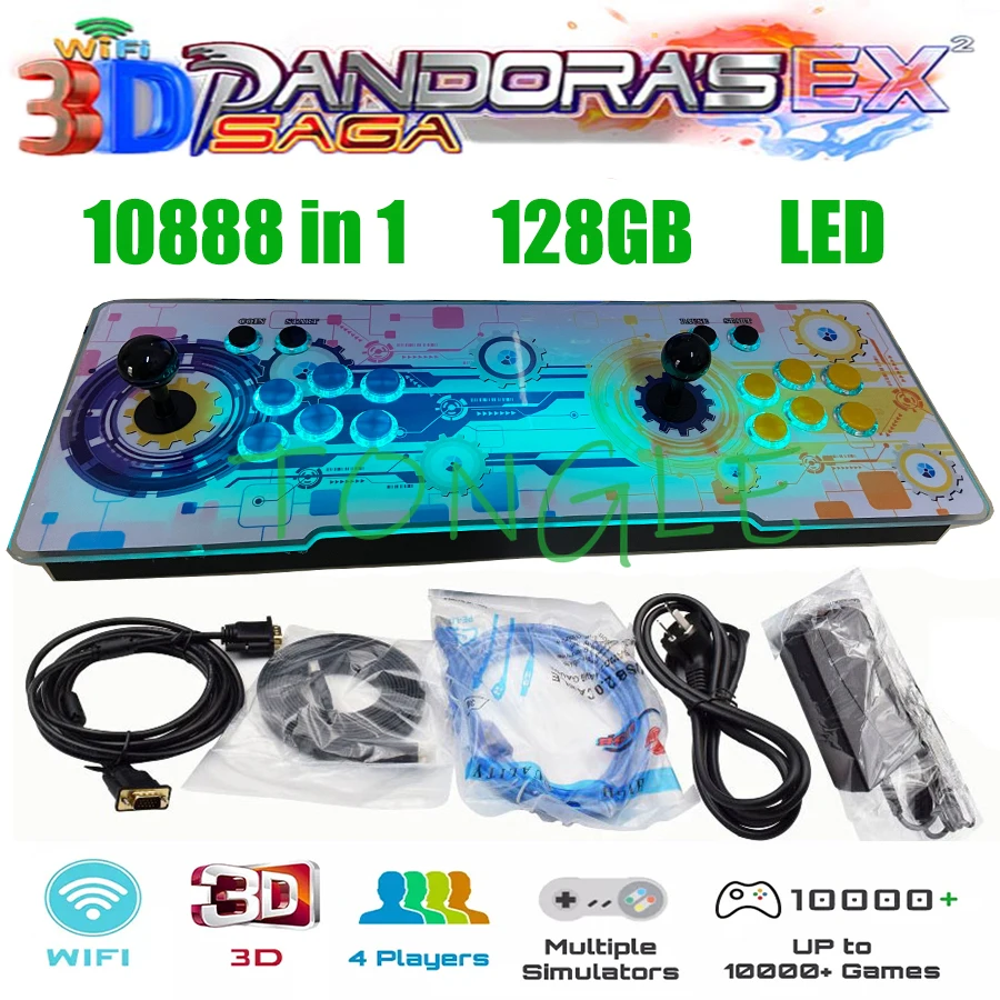 2 игрока 3D Pandora Сага EX 8000 в 1 WIFI рыночный экономия функции многопользовательские