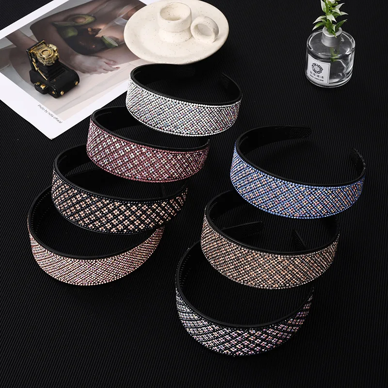 Ladies Full Rhinestone Headbands Fashion Wide Crystal Teeth Hairbands for Women Girls No-slip Hair Hoops Bezel Hair Accessories
Ladies Full Rhinestone Headbands Fashion Wide Crystal Teeth Hairbands for Women Girls No-slip Hair Hoops Bezel Hair Accessories